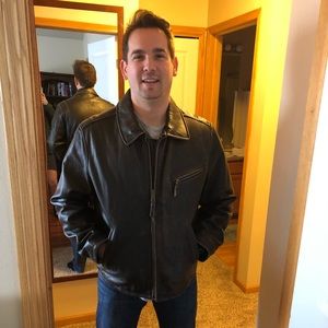 Levi Genuine Brown Leather Jacket